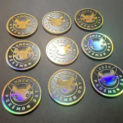 Nintendo Pikachu Holofoil Coins Pokemon Day 2026 Gold Black Set of 9 - Image 2