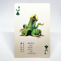 J MARA CLUB Shin Megami Tensei Playing Cards Devil Analyze 1992 Atlus Japan - Image 1
