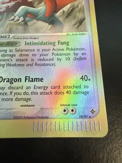 Pokemon TCG Salamence EX Dragon 19/97 Reverse Holo Rare Card MP - Image 2