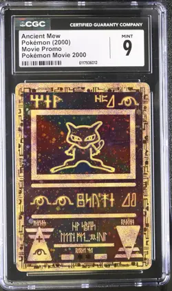 CGC 9 MINT Ancient Mew 2000 Movie Promo Holo Pokemon Card - Image 1