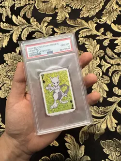 PSA 10 Mewtwo 7 of Spades Graded Pokemon Mini Bicycle Card - Image 1