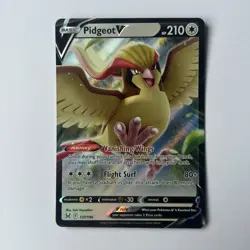 Pidgeot V 137/196 Holo Rare swsh11: Lost Origin Pokemon TCG Card - Image 1