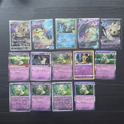 Pokemon bundle. Mimikyu bundle. Cards x14 Mimikyu 058/049 CHR Mimikyu vmax tg17 - Image 1