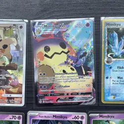 Pokemon bundle. Mimikyu bundle. Cards x14 Mimikyu 058/049 CHR Mimikyu vmax tg17 - Image 3