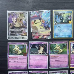 Pokemon bundle. Mimikyu bundle. Cards x14 Mimikyu 058/049 CHR Mimikyu vmax tg17 - Image 5
