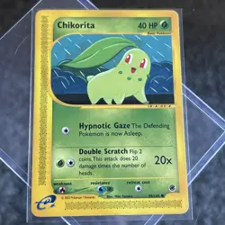Chikorita - 99/165 Expedition 2002 - E-Reader WOTC - Pokemon TCG Vtg Card - Image 1