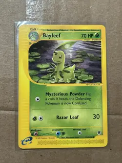 Bayleef 71/165 - Expedition E-Reader Vintage Non-Holo Pokemon Card LP - Image 1