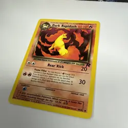 Dark Rapidash 44/82 Team Rocket Set Uncommon Pokemon Card WOTC NM Vintage - Image 3
