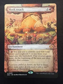 Meek Attack (Showcase) Mythic MTG Lorwyn Eclipsed - NM/M - Image 1