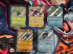 Lot Of 5 Pokemon Paldean Fates Baby Shiny Rare NM Promo, Finizen, oddish - Image 3