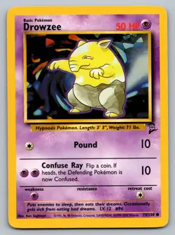 Pokemon TCG Base Set 2 Drowzee 073/130 - Image 1