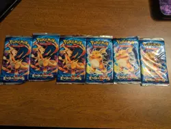 Pokemon TCG XY Evolutions Sealed Booster Pack (6 Booster packs) Weights in photo - Image 1