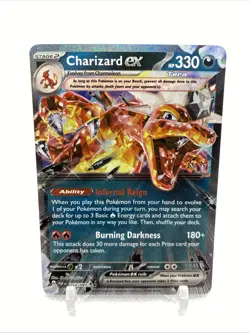 Charizard EX 054/091 Paldean Fates Double Rare Pokemon Scarlet & Violet - Image 1