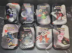 Black Bolt & White Flare Pokemon TCG Mini Tin Art Set Of 8 Tins - Image 1
