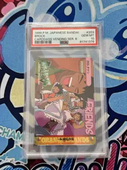 PSA 10 BROCK CARDDASS VENDING SERIES 6 BANDAI 1999 Pocket MONSTERS #203 - Image 1