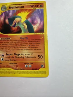 Typhlosion 65/165 Expedition Base Set Non-Holo 2002 WOTC Vintage Pokemon MPP - Image 5