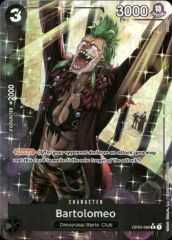 One Piece TCG • Bartolomeo OP04-089 • Alternate Artwork • ENG/NM - Image 1