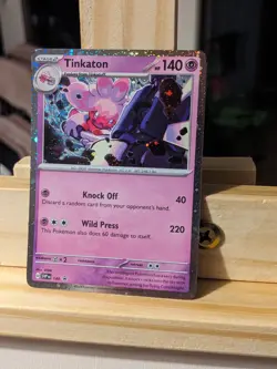 Tinkaton 140 Pokemon Card - Stellar Crown Black Star Promo Reverse Holo NM/M - Image 1