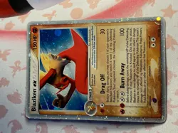 Pokemon TCG Blaziken EX Holo Ultra Rare Card 90/100 EX Crystal Guardians 2006 NM - Image 1