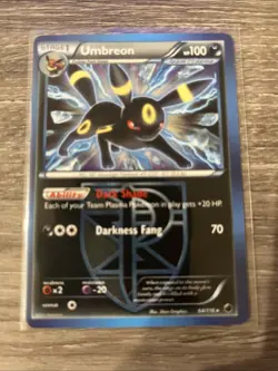 2013 Pokemon Plasma Freeze Umbreon Team Plasma Rare Card 64/116 LP - Image 1