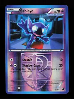 Sableye (Team Plasma) 49/116 Rervese Holo Rare Plasma Freeze Pokemon Card - Image 1