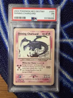 Shining Charizard PSA 1 Beautiful Slab! Neo Destiny One Of A Kind faded Card! - Image 1