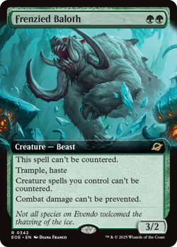 Frenzied Baloth 0342 ~ **Extended Art**Rare NM MTG Edge of Eternities - Image 1