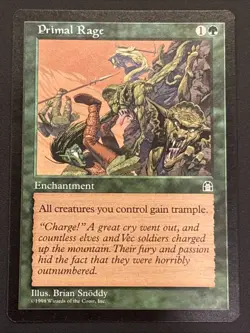 Primal Rage Stronghold Vintage MTG Magic the Gathering UP NM - Image 1