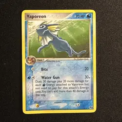 Vaporeon 6/17 | Pop Series 3 | Non-Holo | Pokemon TCG 2006 | LP - Image 1