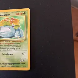 Base Set Venusaur 15/102 Pokemon Card Holo Rare 1999 WOTC Vintage TCG HP - Image 4