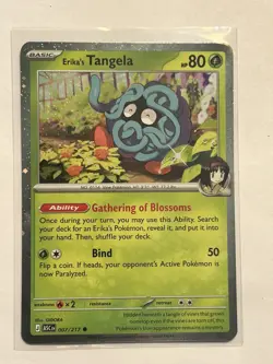 Pokemon Erika's Tangela ME: Ascended Heroes (Cosmos Holo) (ASC) 007/217 NM Promo - Image 1