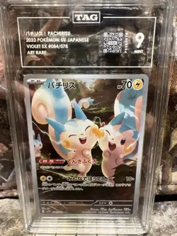 Pokemon TCG Pachirisu 2023 Japanese Violet ex 084/078 Art Rare Holo - Image 1