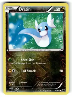 Pokemon: Plasma Freeze Dratini #81/116 Common,Reverse Holo .VO5 - Image 1