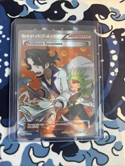 Professor Sycamore Pokemon TCG Full Art Ultra Rare Steam Siege XY Card 114/114 - Image 1