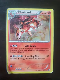 Pokemon Charizard Legendary Treasures 19/113 Holo Rare DMG - Image 1
