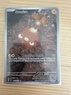 Stunfisk Illustration Rare 202/191 IR Surging Sparks Pokemon TCG - Image 1