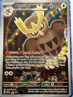 noctowl pokemon promo svp141 Stellar Crown TCG sealed - Image 1