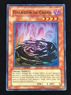 Yugioh Phantom Of Chaos GLAS-ENSE1 Super (LP) - Image 1