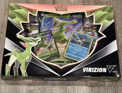 Pokemon TCG Virizion V Collection Box New Sealed 4 Booster Packs Promo Cards - Image 1