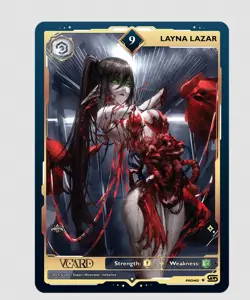 Gamersupps GG VCARD Creator x Layna Lazar's Crimson Bloom: 9 Promo Card NM/M - Image 1