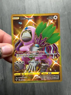 Oranguru Full Art Vivid Voltage Gold Secret Rare Pokemon TCG Card 199/185 Holo - Image 4