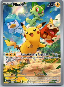 Pikachu - Promo SV: Scarlet & Violet Promo Cards 027 NM - Image 1