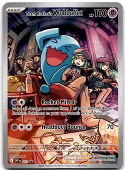 Team Rocket's Wobbuffet Promo SV: Scarlet & Violet Promo Cards 203 NM - Image 1