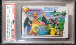 PSA 10 1998 P.M. JAPANESE BANDAI TM. TEAM ROCKET & OTHERS CARDDASS VENDING CARD - Image 1