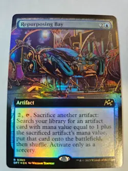 MTG- Repurposing Bay FOIL Ext Art- Aetherdrift - Image 1