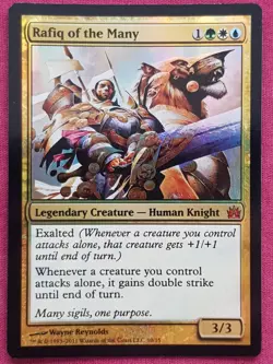 Magic The Gathering FROM THE VAULT LEGENDS FOIL RAFIQ OF THE MANY MTG FTV - Image 1