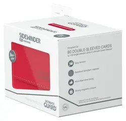 Ultimate Guard Sidewinder 80+ Deck Box Red XenoSkin MTG Pokemon CCG - Image 3