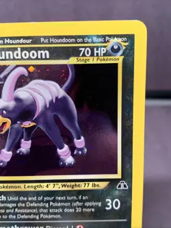 Pokemon TCG Houndoom 4/75 Neo Discovery Holo Rare VTG WOTC NM 2000 - Image 3