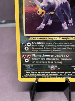 Pokemon TCG Houndoom 4/75 Neo Discovery Holo Rare VTG WOTC NM 2000 - Image 5