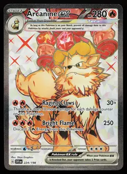 Arcanine ex 224/198 Ultra Rare Scarlet & Violet Base Set Pokemon Card - Image 1